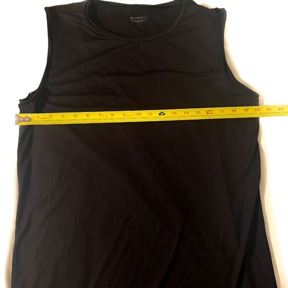 Athleta Sunlover SPF Black Mesh Hem Tank Dress Large - Picture 7 of 10